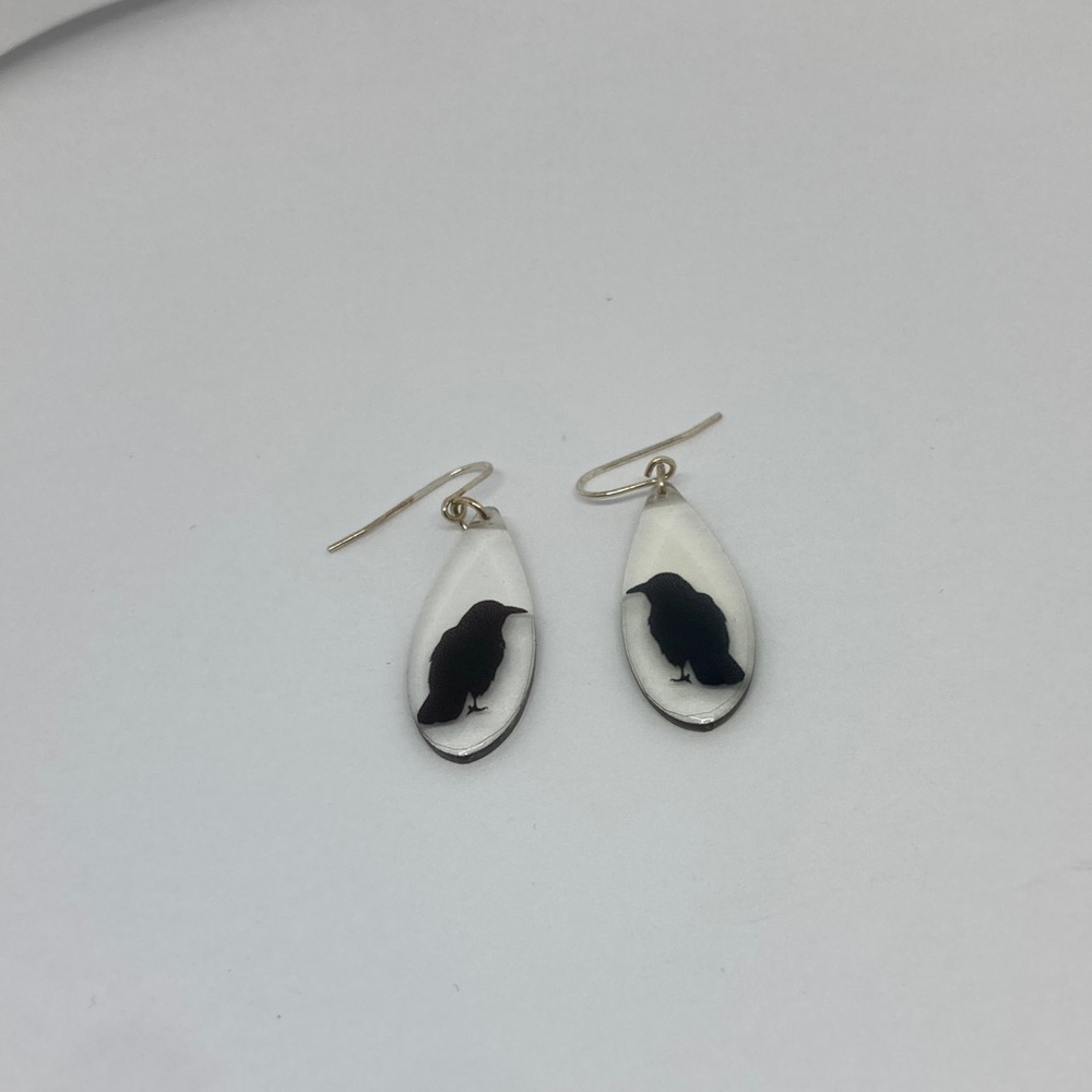 Crow earrings